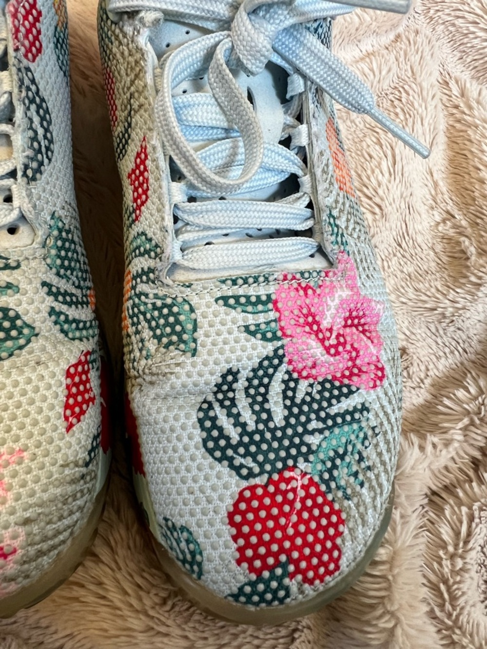 NOBULL Women’s Floral Mesh Ripstop Trainer Sneakers - Light Blue - Picture 8 of 8